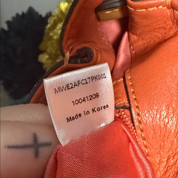 MCM Pink and Orange Satchel - Picture 15 of 15